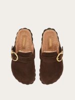 Ferragamo Gancini clog with rippled sole detail - Image 4